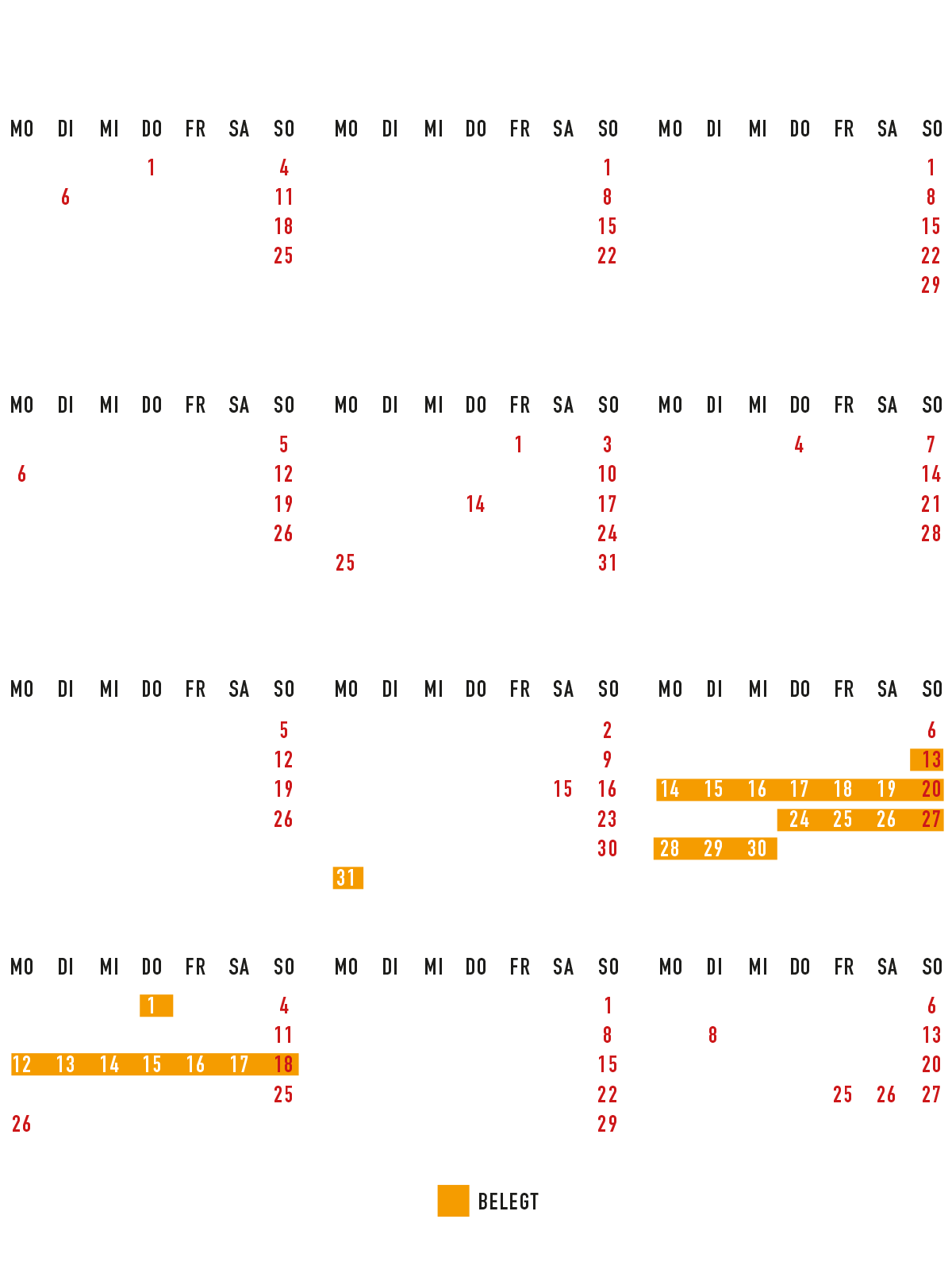 belegungskalender helgis heimat 2026 11 09 2026