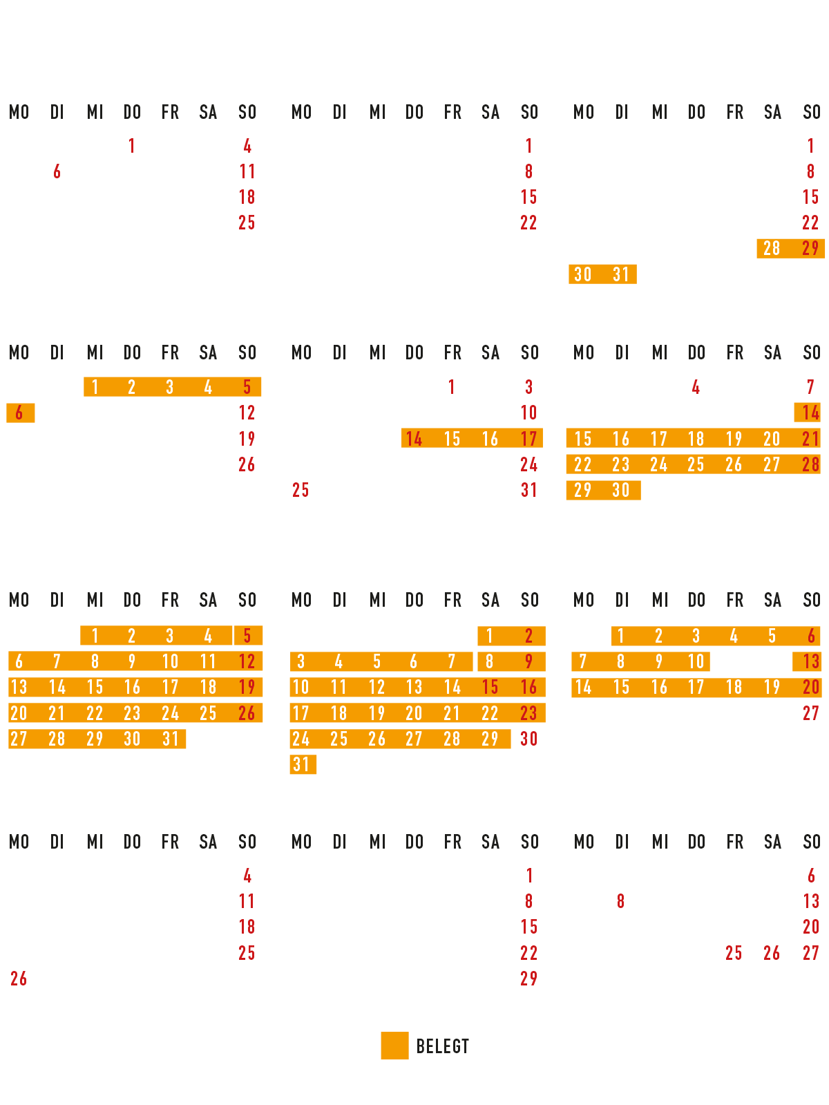 belegungskalender helgis heimat 2026 akt 18 05 2026