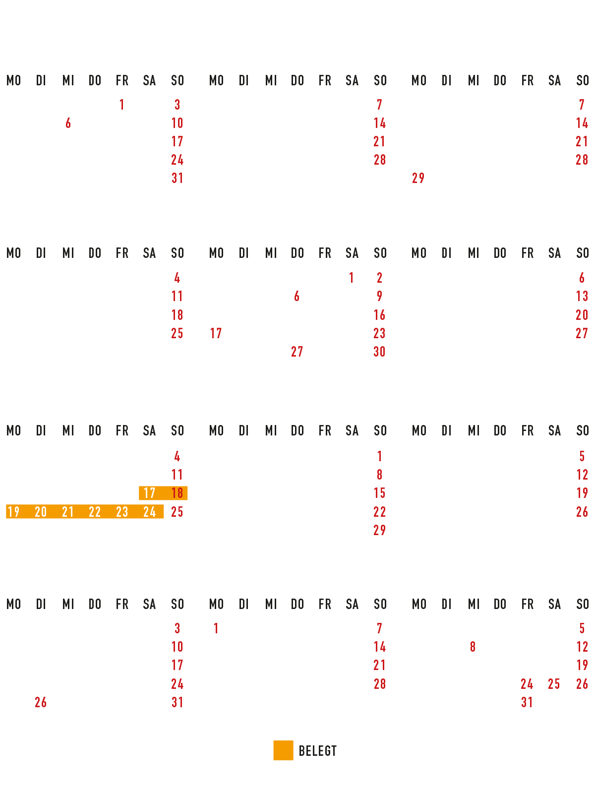 belegungskalender helgis heimat 2027